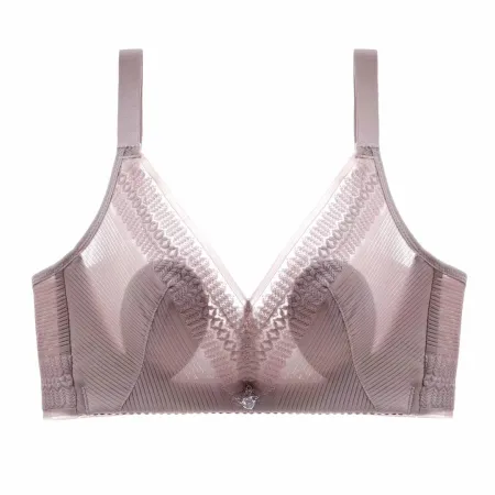 Lace-patterned crystal cup bra Lace-patterned crystal cup bra